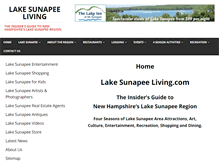Tablet Screenshot of lake-sunapee-living.com